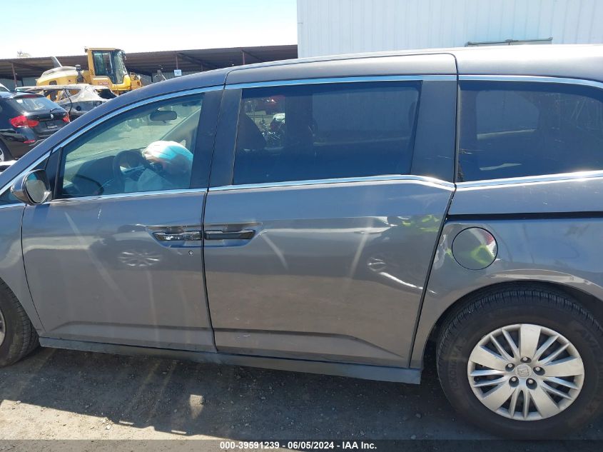 2014 Honda Odyssey Lx VIN: 5FNRL5H22EB030689 Lot: 39591239