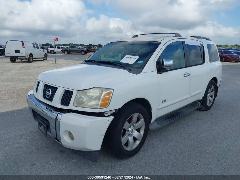2007 Nissan Armada Se VIN: 5N1BA08A57N701063 Lot: 39591240
