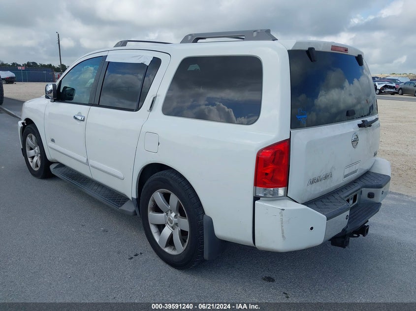 2007 Nissan Armada Se VIN: 5N1BA08A57N701063 Lot: 39591240