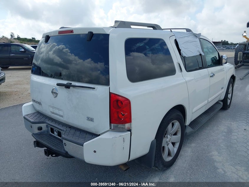 2007 Nissan Armada Se VIN: 5N1BA08A57N701063 Lot: 39591240