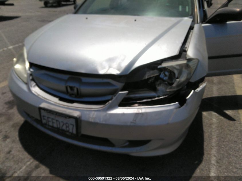 2004 Honda Civic Dx Vp VIN: 1HGES16374L006360 Lot: 39591322