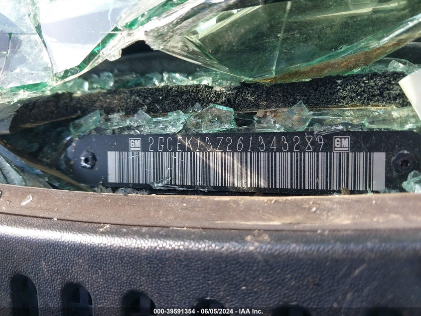 2006 Chevrolet Silverado 1500 Lt3 VIN: 2GCEK13Z261343289 Lot: 39591354