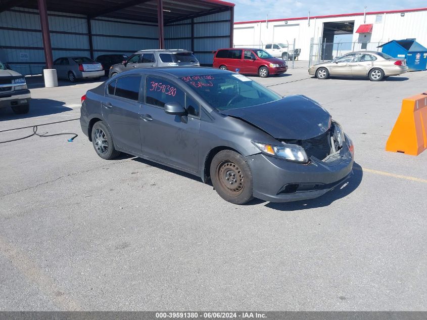 2013 Honda Civic Lx VIN: 2HGFB2F52DH565503 Lot: 39591380