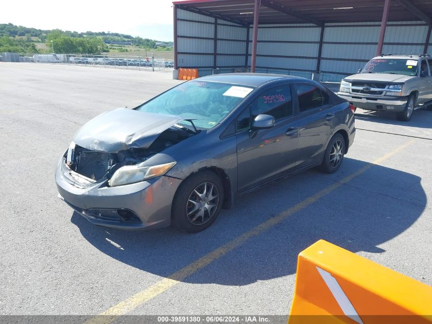 2013 Honda Civic Lx VIN: 2HGFB2F52DH565503 Lot: 39591380