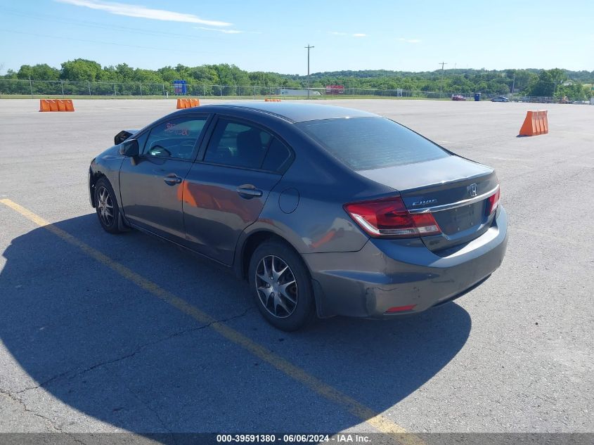 2013 Honda Civic Lx VIN: 2HGFB2F52DH565503 Lot: 39591380