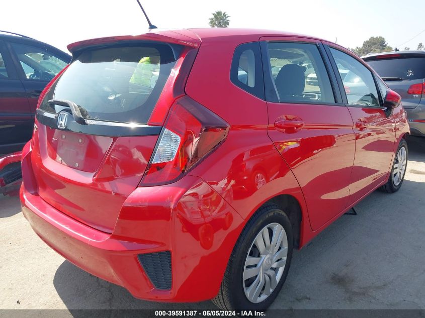 2016 Honda Fit Lx VIN: JHMGK5H55GX017723 Lot: 39591387