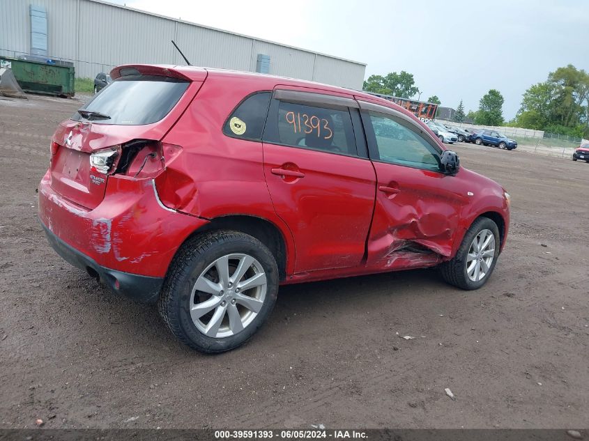 2014 Mitsubishi Outlander Sport Es VIN: 4A4AR3AU4EE030375 Lot: 39591393