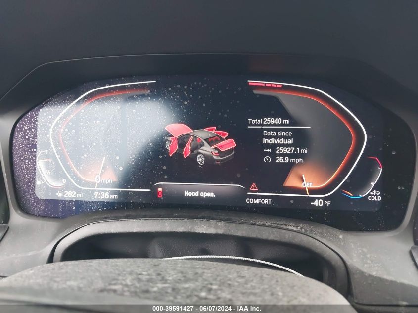 2022 BMW 330I VIN: 3MW5R1J07N8C47946 Lot: 39591427