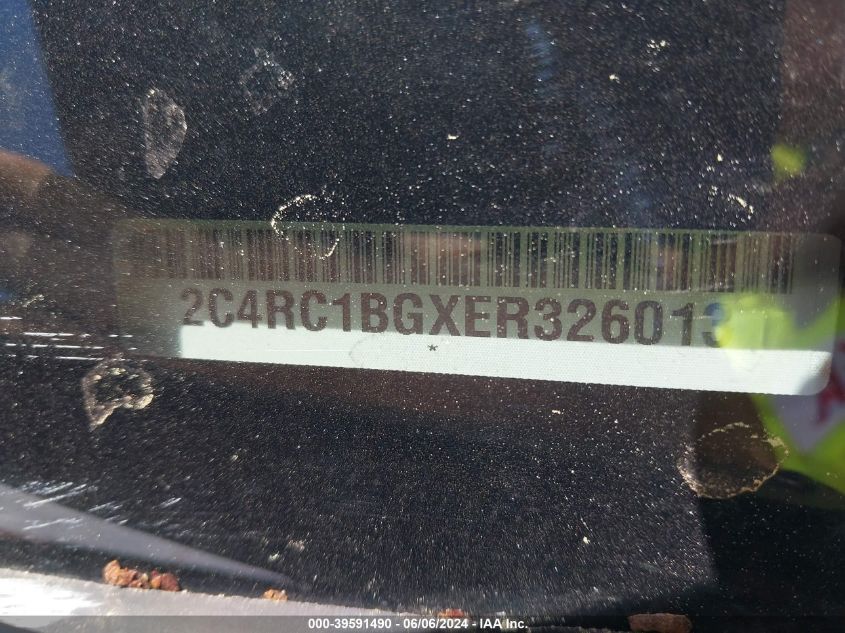 2014 Chrysler Town & Country Touring VIN: 2C4RC1BGXER326013 Lot: 39591490