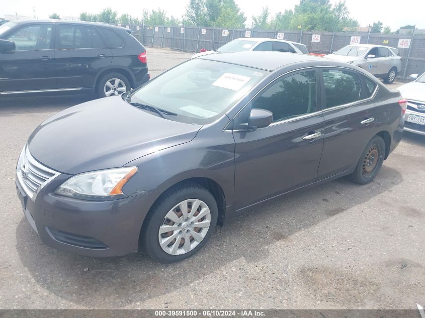 2014 Nissan Sentra Sv VIN: 3N1AB7AP5EL613117 Lot: 39591500