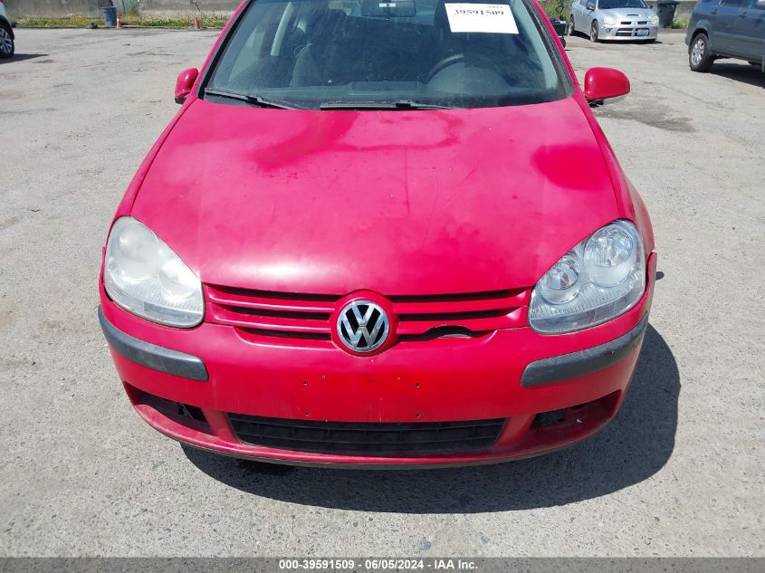 2007 Volkswagen Rabbit 2-Door VIN: WVWAR71K47W111547 Lot: 39591509