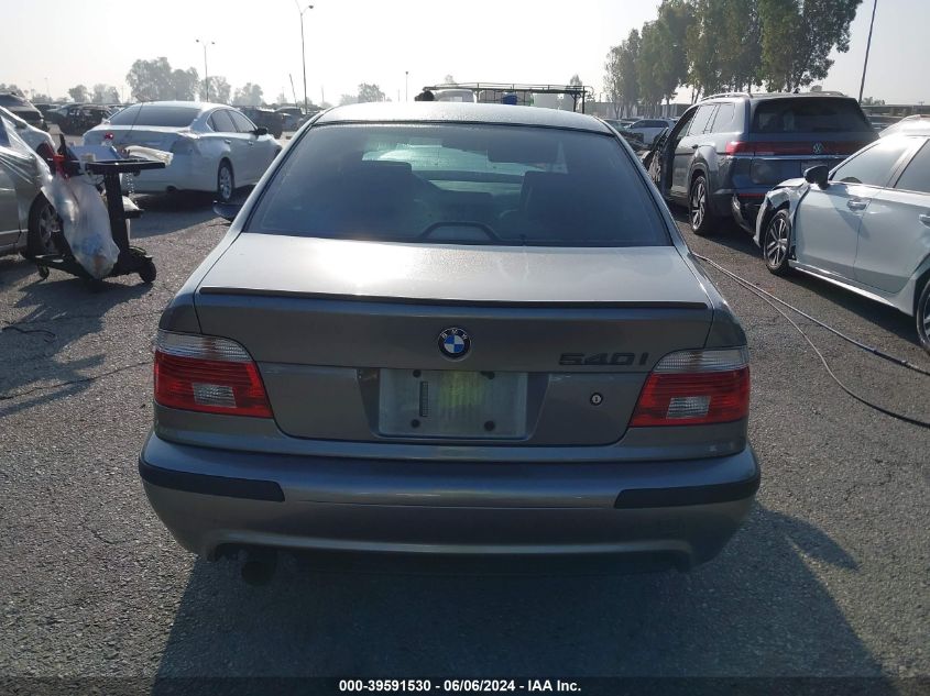 2003 BMW 540Ia VIN: WBADN63473GN88430 Lot: 39591530