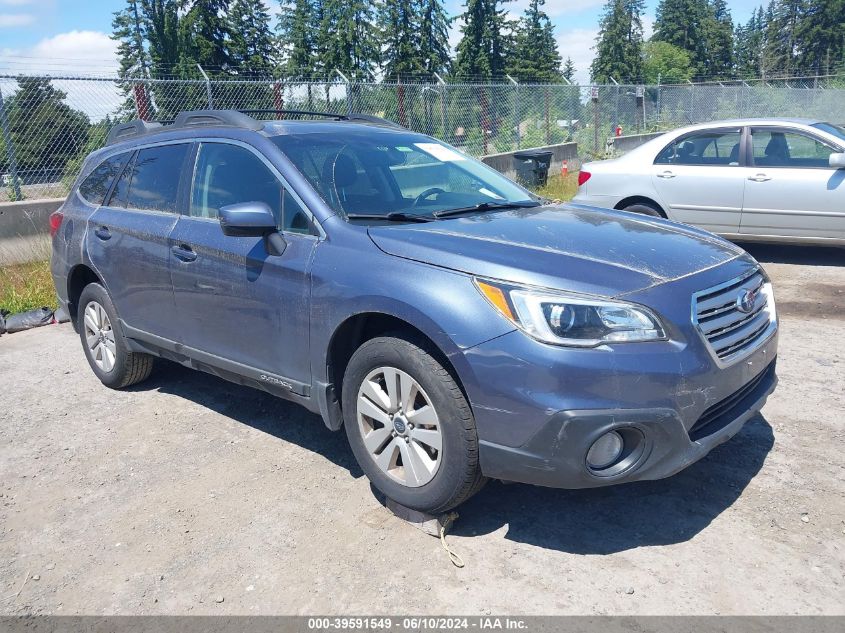 2015 Subaru Outback 2.5I Premium VIN: 4S4BSADC4F3222492 Lot: 39591549