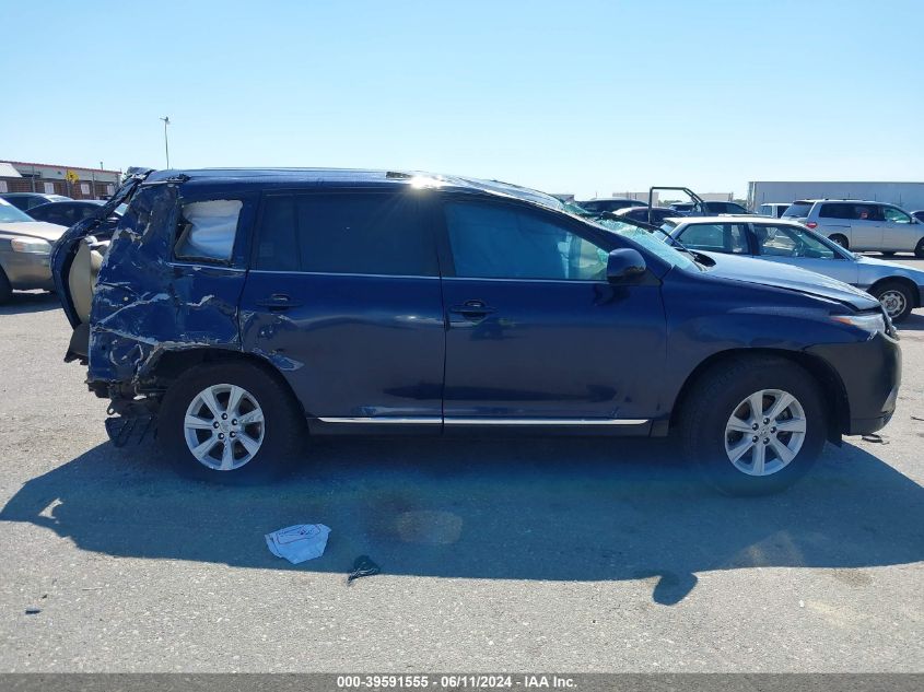 2013 Toyota Highlander Base Plus V6 VIN: 5TDBK3EH1DS239773 Lot: 39591555