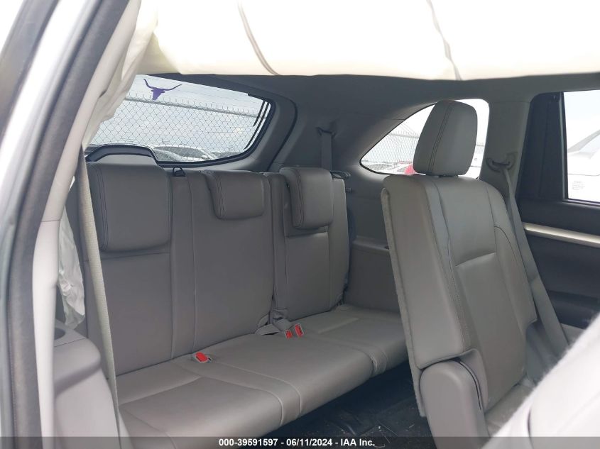 2016 Toyota Highlander Xle V6 VIN: 5TDKKRFH2GS505548 Lot: 39591597