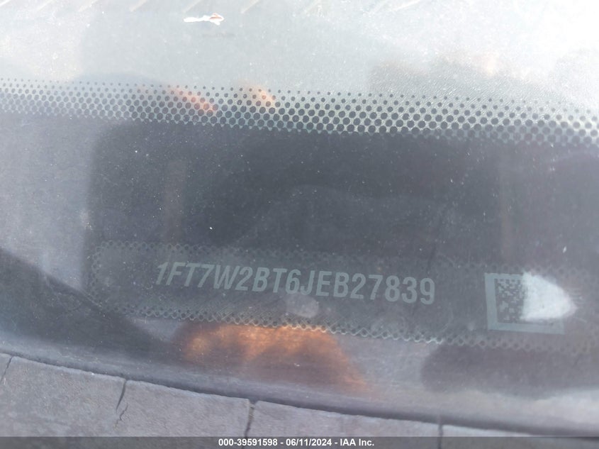 2018 Ford F-250 Xlt VIN: 1FT7W2BT6JEB27839 Lot: 39591598