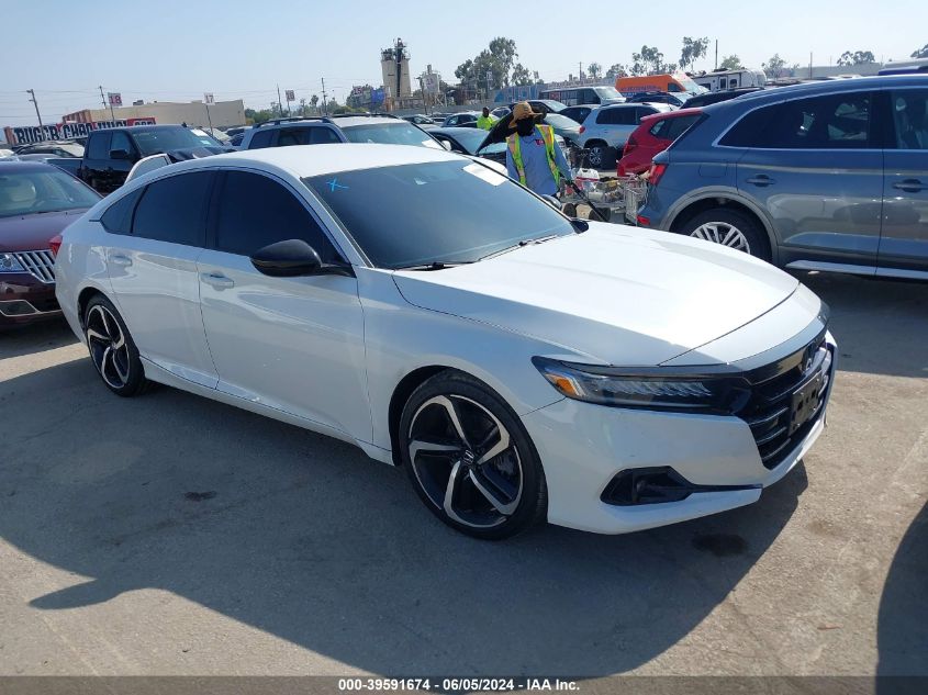 2021 Honda Accord Sport Special Edition VIN: 1HGCV1F4XMA036486 Lot: 39591674