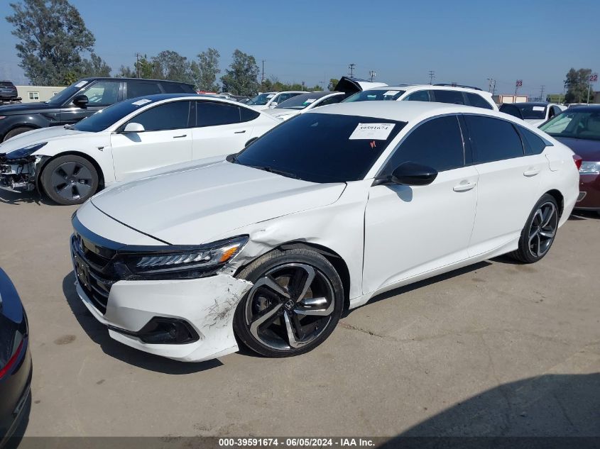 2021 Honda Accord Sport Special Edition VIN: 1HGCV1F4XMA036486 Lot: 39591674