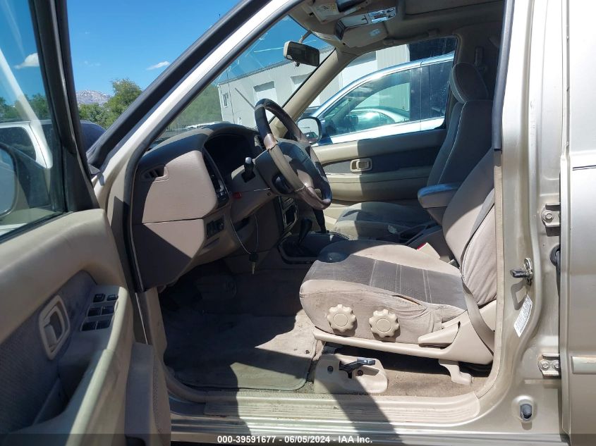 2001 Nissan Pathfinder Se VIN: JN8DR07Y41W530400 Lot: 39591677