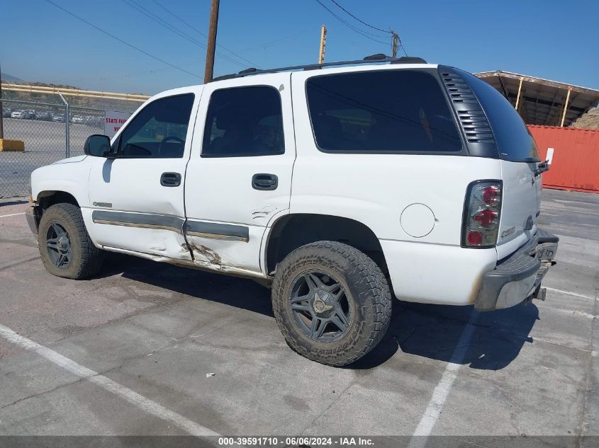 2003 Chevrolet Tahoe C1500 VIN: 1GNEC13T13R169895 Lot: 39591710