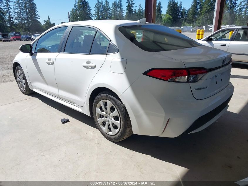 VIN 5YFEPMAE7NP356381 2022 TOYOTA COROLLA LE