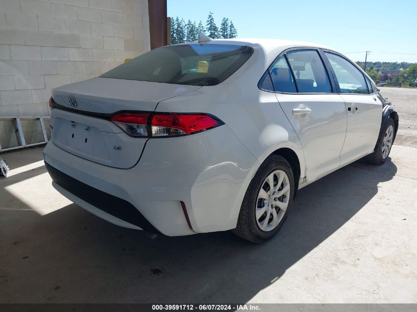 2022 Toyota Corolla Le VIN: 5YFEPMAE7NP356381 Lot: 39591712