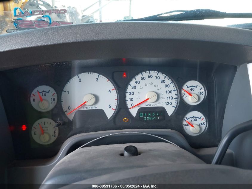 2006 Dodge Ram 2500 Laramie VIN: 1D7KS28CX6J228867 Lot: 39591736