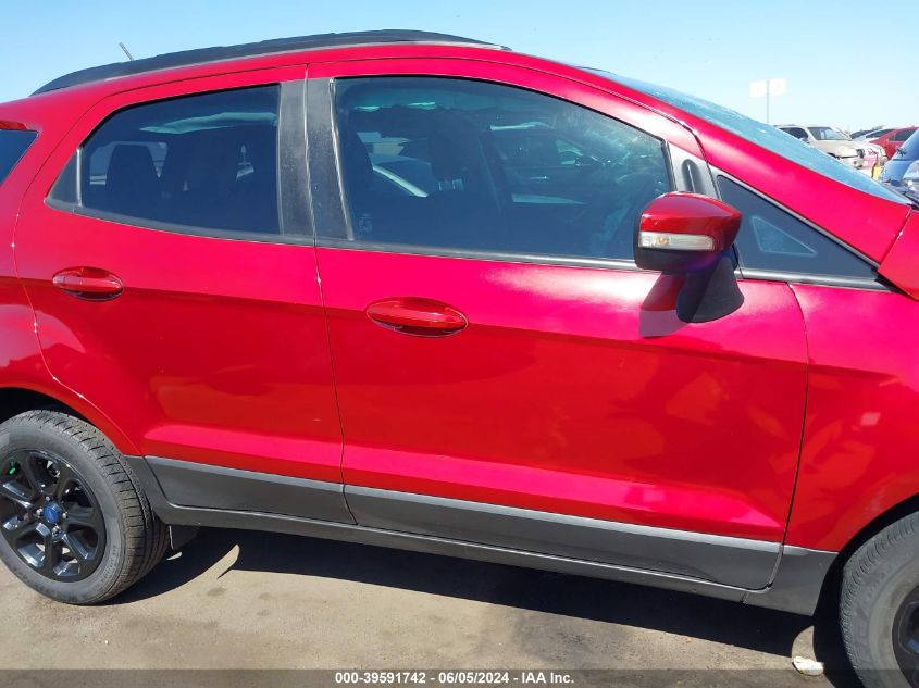 2018 Ford Ecosport Se VIN: MAJ3P1CE2JC167777 Lot: 39591742