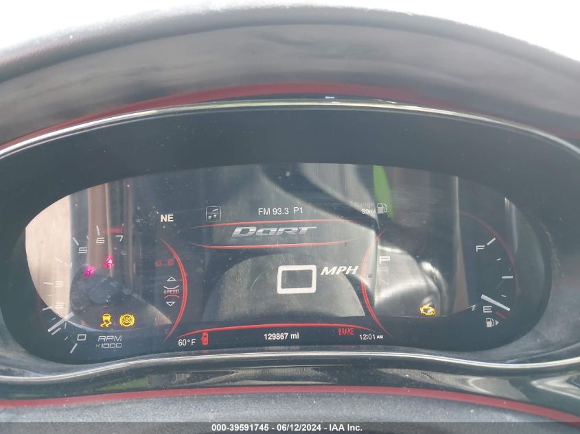 2014 Dodge Dart Gt VIN: 1C3CDFEB9ED918770 Lot: 39591745