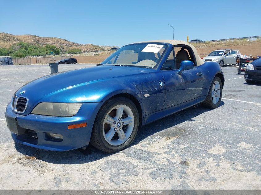 2000 BMW Z3 2.3 VIN: 4USCH9349YLG04372 Lot: 39591746