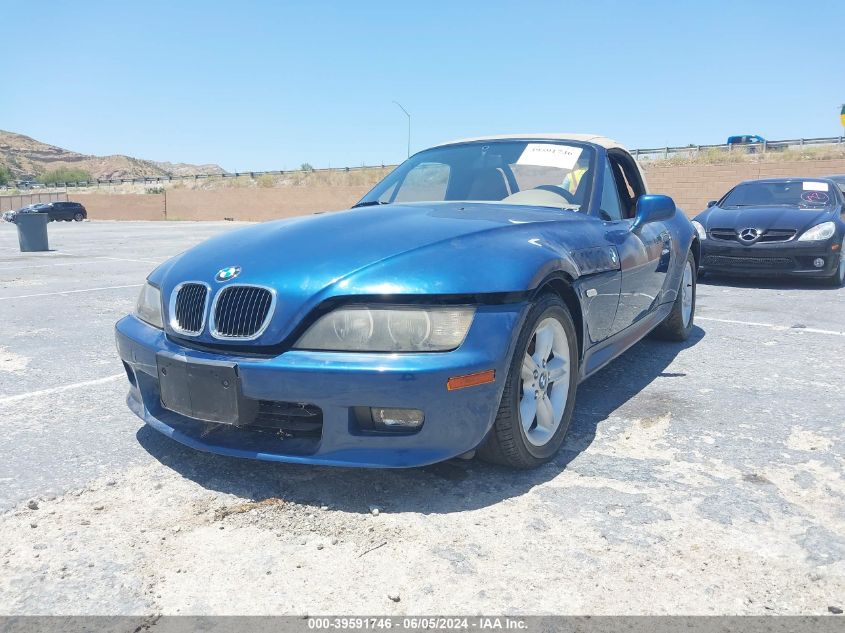 2000 BMW Z3 2.3 VIN: 4USCH9349YLG04372 Lot: 39591746