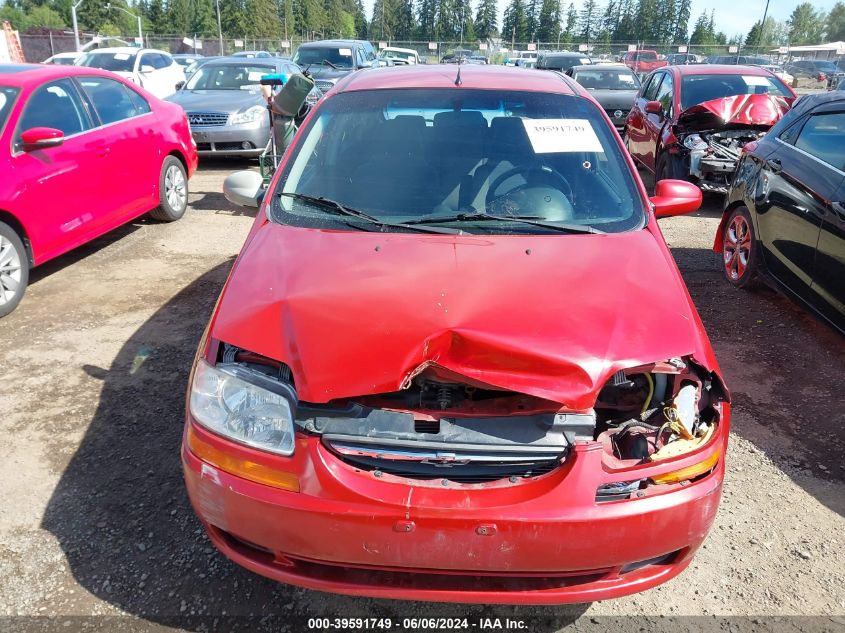 2007 Chevrolet Aveo 5 Ls VIN: KL1TD66677B700605 Lot: 39591749