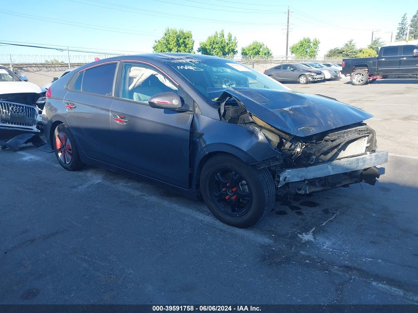 2018 Hyundai Ioniq Hybrid Blue VIN: KMHC65LC8JU064601 Lot: 39591758