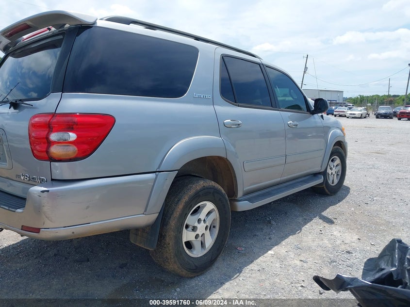 2002 Toyota Sequoia Limited VIN: 5TDBT48A92S066065 Lot: 39591760