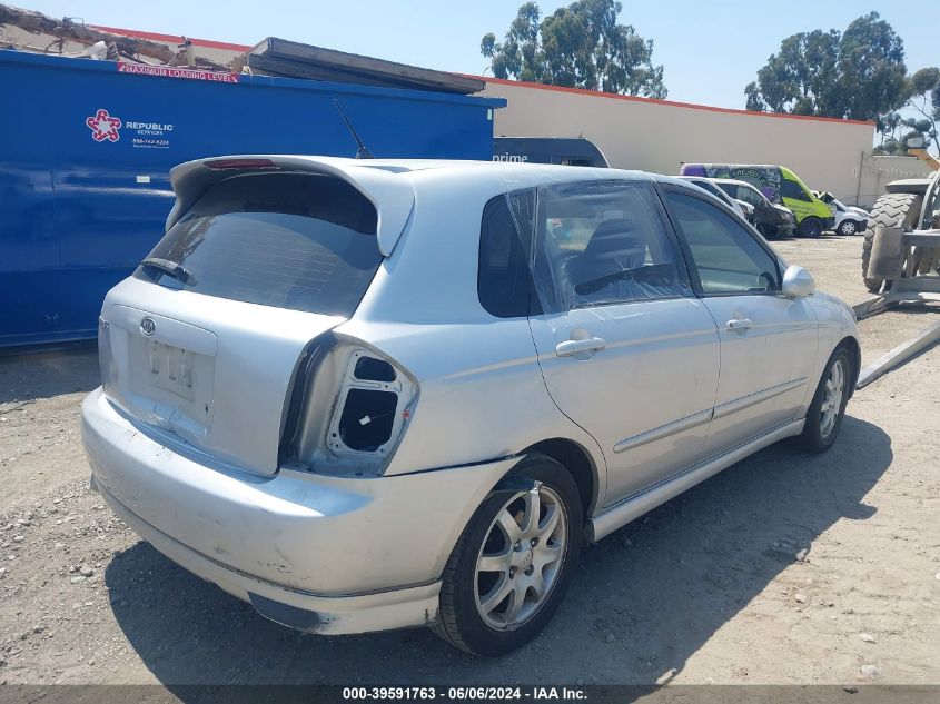 2006 Kia Spectra5 VIN: KNAFE162265321783 Lot: 39591763