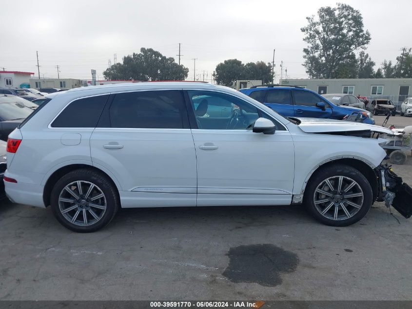 2017 Audi Q7 3.0T Premium VIN: WA1LAAF76HD031286 Lot: 39591770