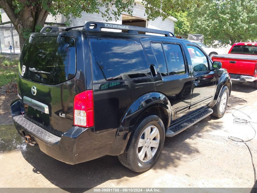 2007 Nissan Pathfinder Le VIN: 5N1AR18U97C642454 Lot: 39591785