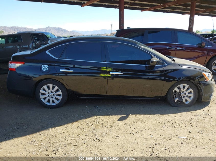 2015 Nissan Sentra Sv VIN: 3N1AB7AP3FL678839 Lot: 39591804