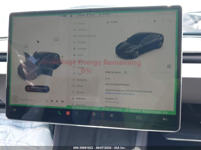 5YJ3E1EA2RF751637 2024 TESLA MODEL 3 - Image 14