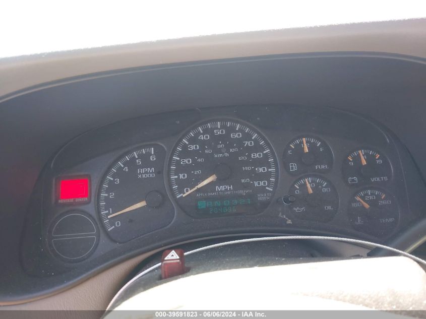 2001 Chevrolet Tahoe Lt VIN: 1GNEK13T81J308208 Lot: 39591823