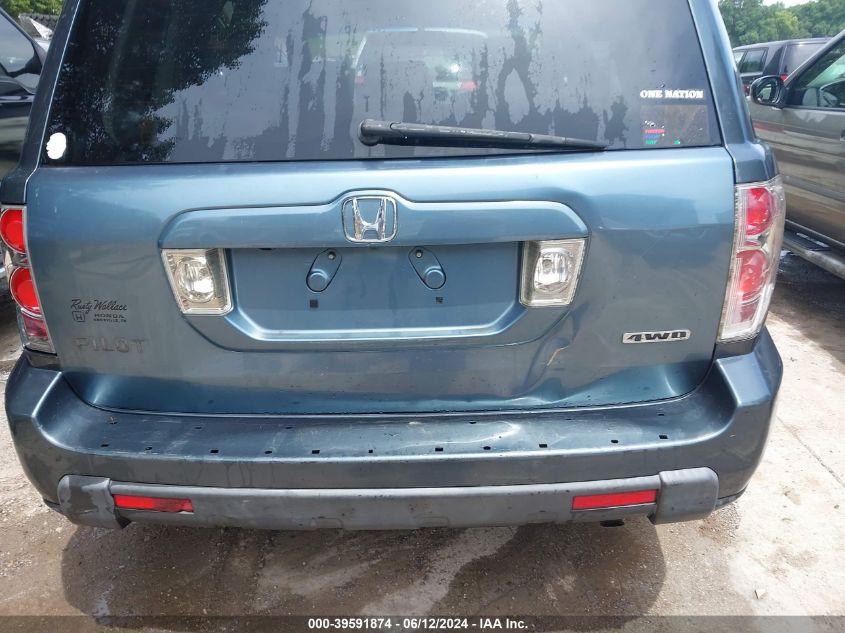 2006 Honda Pilot Ex-L VIN: 5FNYF28636B016399 Lot: 39591874