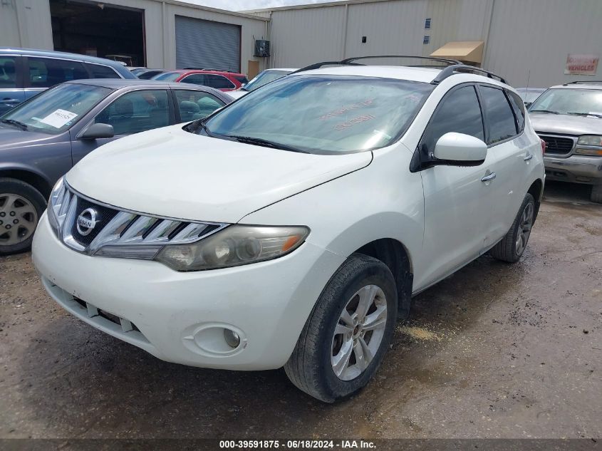 2009 Nissan Murano Sl VIN: JN8AZ18U09W003311 Lot: 39591875