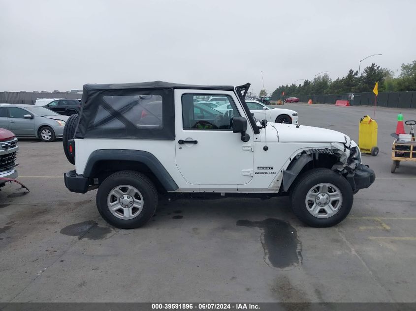 2013 Jeep Wrangler Sport VIN: 1C4AJWAG3DL693859 Lot: 39591896