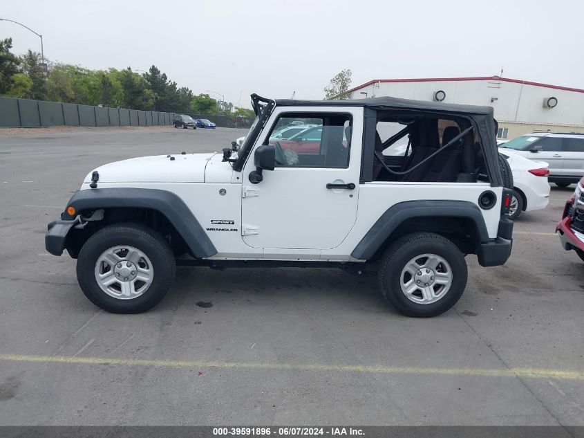 2013 Jeep Wrangler Sport VIN: 1C4AJWAG3DL693859 Lot: 39591896