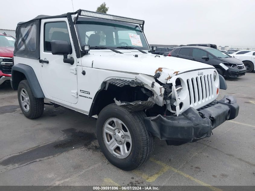 2013 Jeep Wrangler Sport VIN: 1C4AJWAG3DL693859 Lot: 39591896
