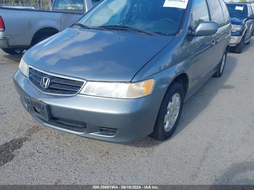 2002 Honda Odyssey Ex VIN: 2HKRL18622H552649 Lot: 39591904
