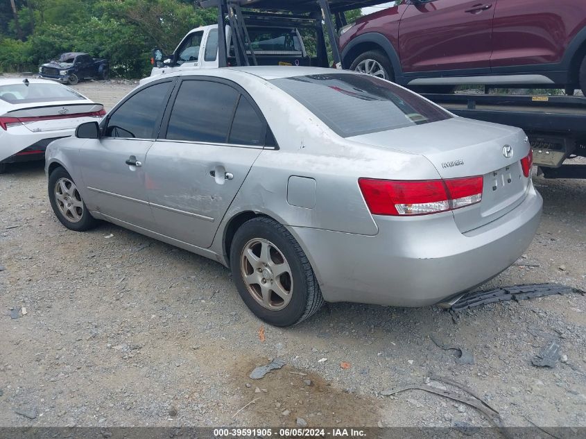 2006 Hyundai Sonata Gls V6/Lx V6 VIN: 5NPEU46F36H079785 Lot: 39591905