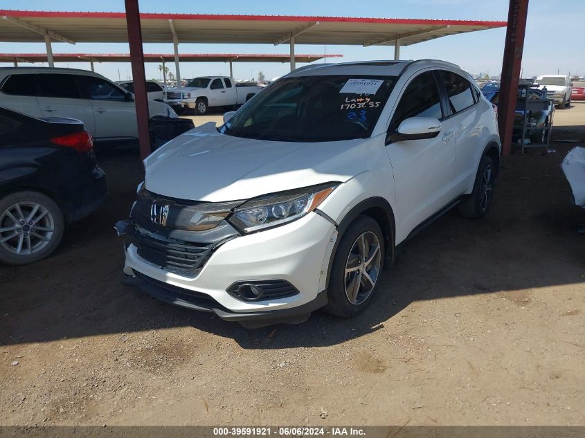 2022 Honda Hr-V Awd Ex VIN: 3CZRU6H58NM750825 Lot: 39591921