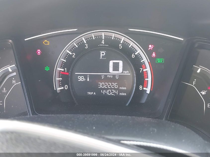 2018 Honda Civic Lx VIN: 19XFC2F57JE007892 Lot: 39591999