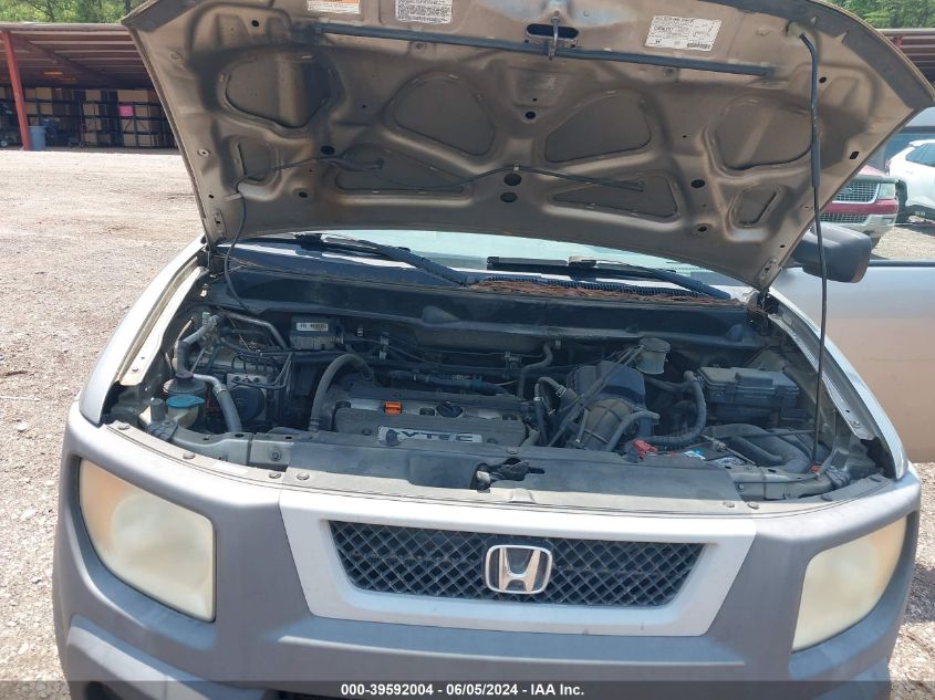 2003 Honda Element Ex VIN: 5J6YH185X3L000618 Lot: 39592004